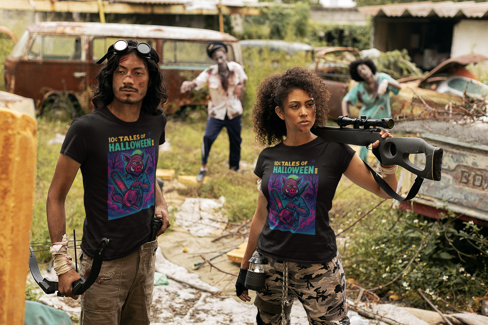 T-shirt officiel Bad Mascotte x tales of halloween - apocalypse - edition exclusive