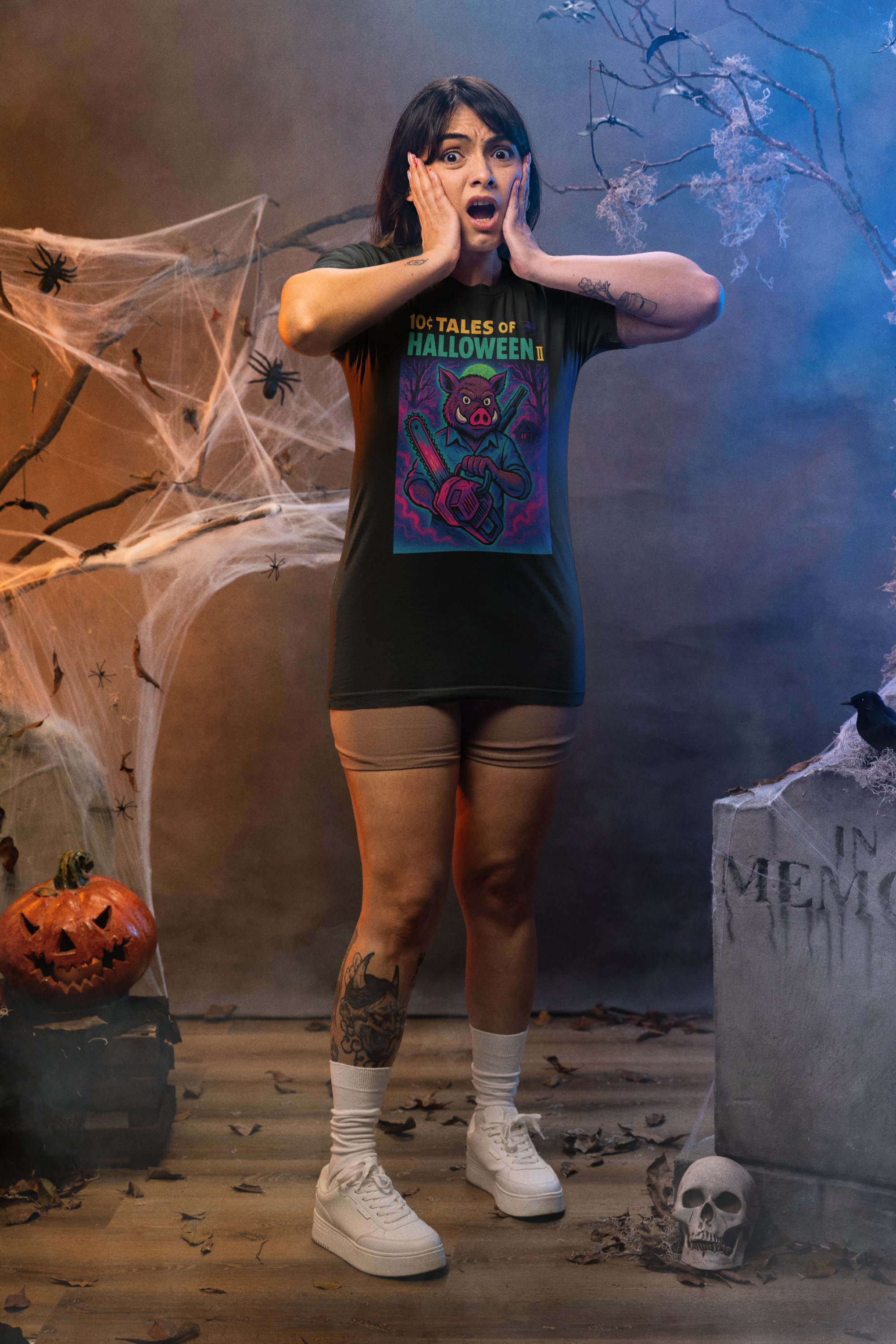 T-shirt officiel Bad Mascotte x tales of halloween - apocalypse - edition exclusive