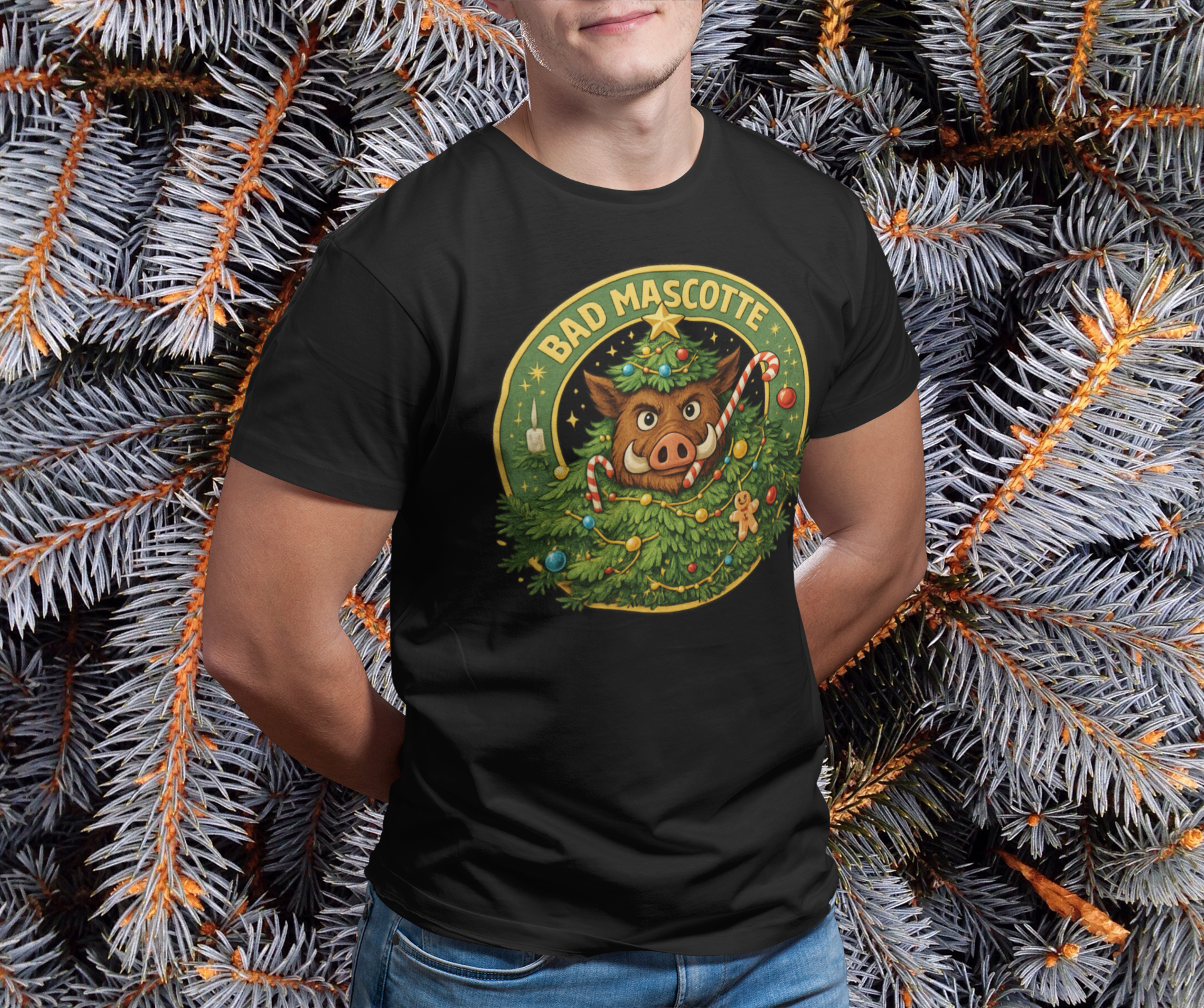 T-shirt officiel Bad Mascotte - Christmas tree
