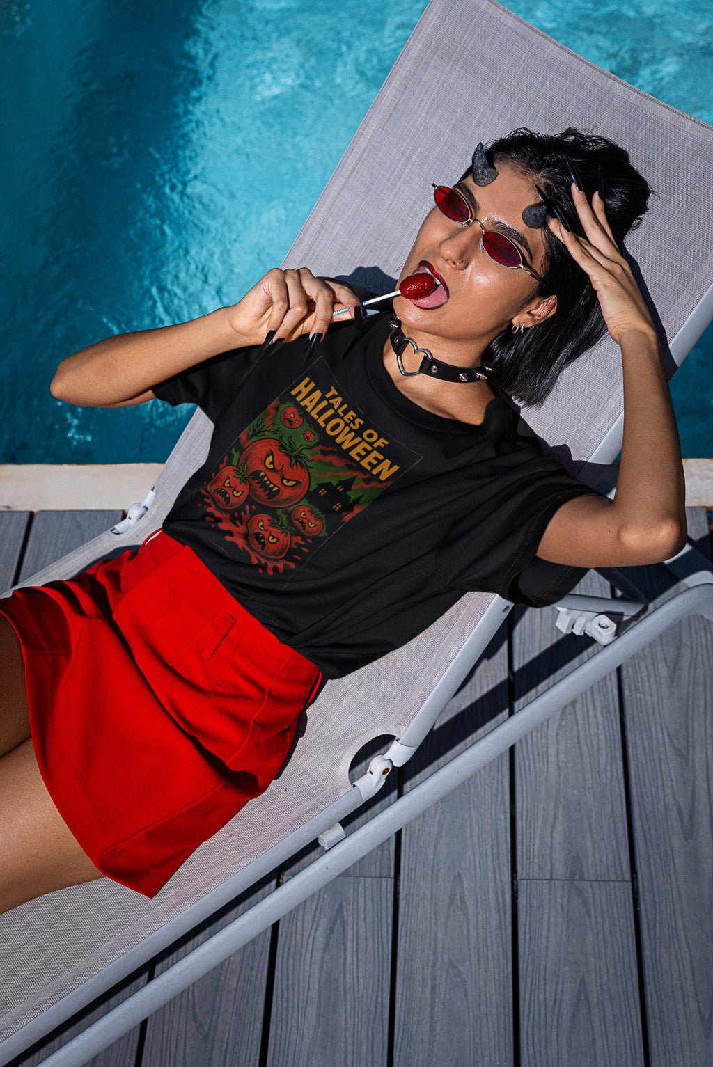 tshirt Tales Of Halloween exclusif série 1. modèle killer tomatoes