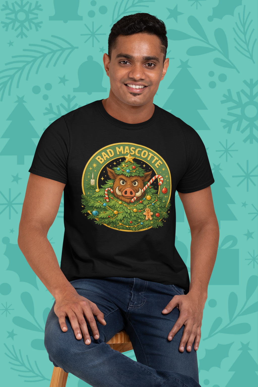 T-shirt officiel Bad Mascotte - Christmas tree