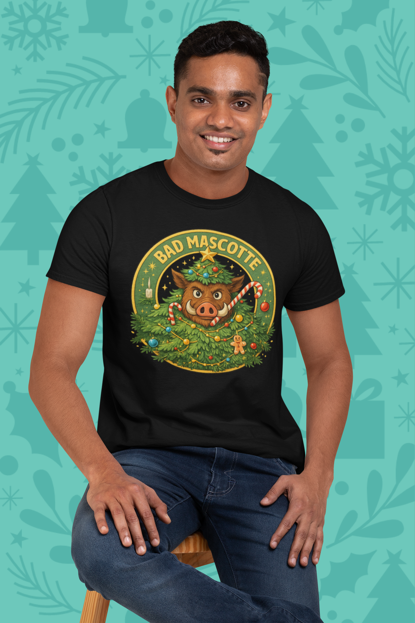 T-shirt officiel Bad Mascotte - Christmas tree