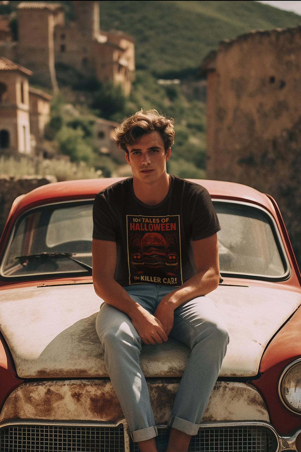 tshirt Tales of Halloween exclusif série 1. modèle killer car