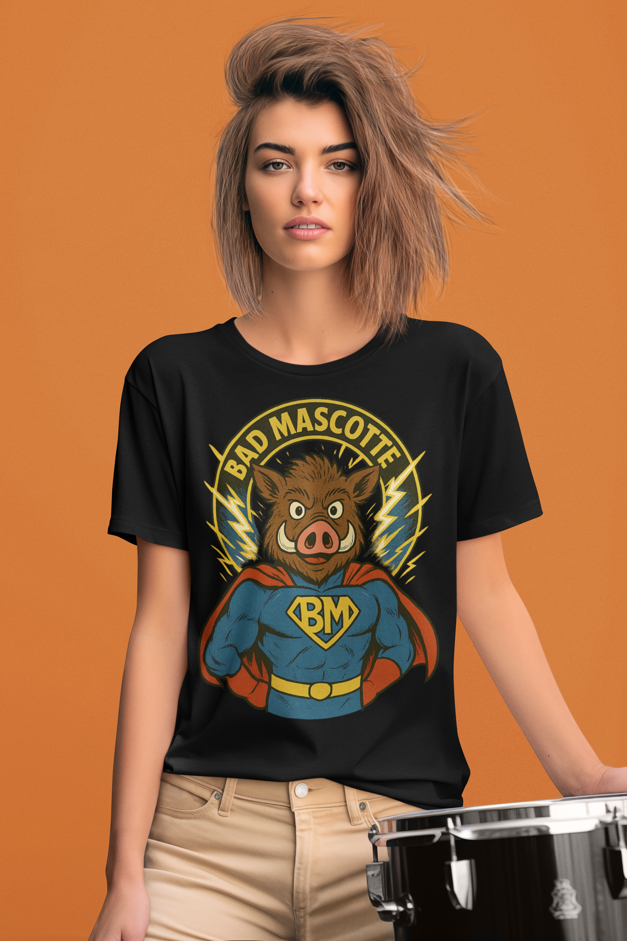 T-shirt officiel Bad Mascotte - Be the hero- edition exclusive