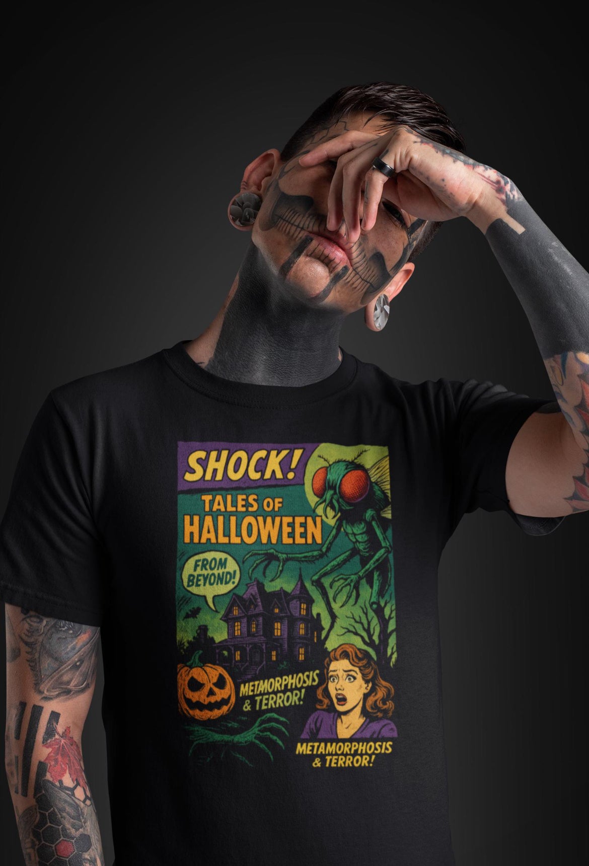 tshirt Tales Of Halloween exclusif série 1. modèle The fly