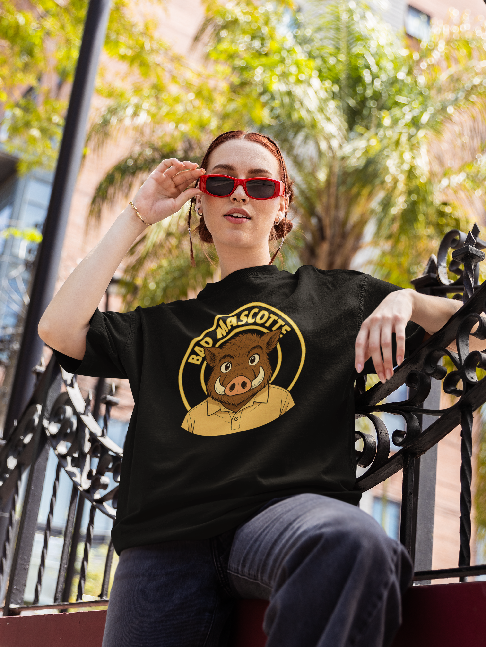 🐗 T-shirt officiel Bad Mascotte – édition anime