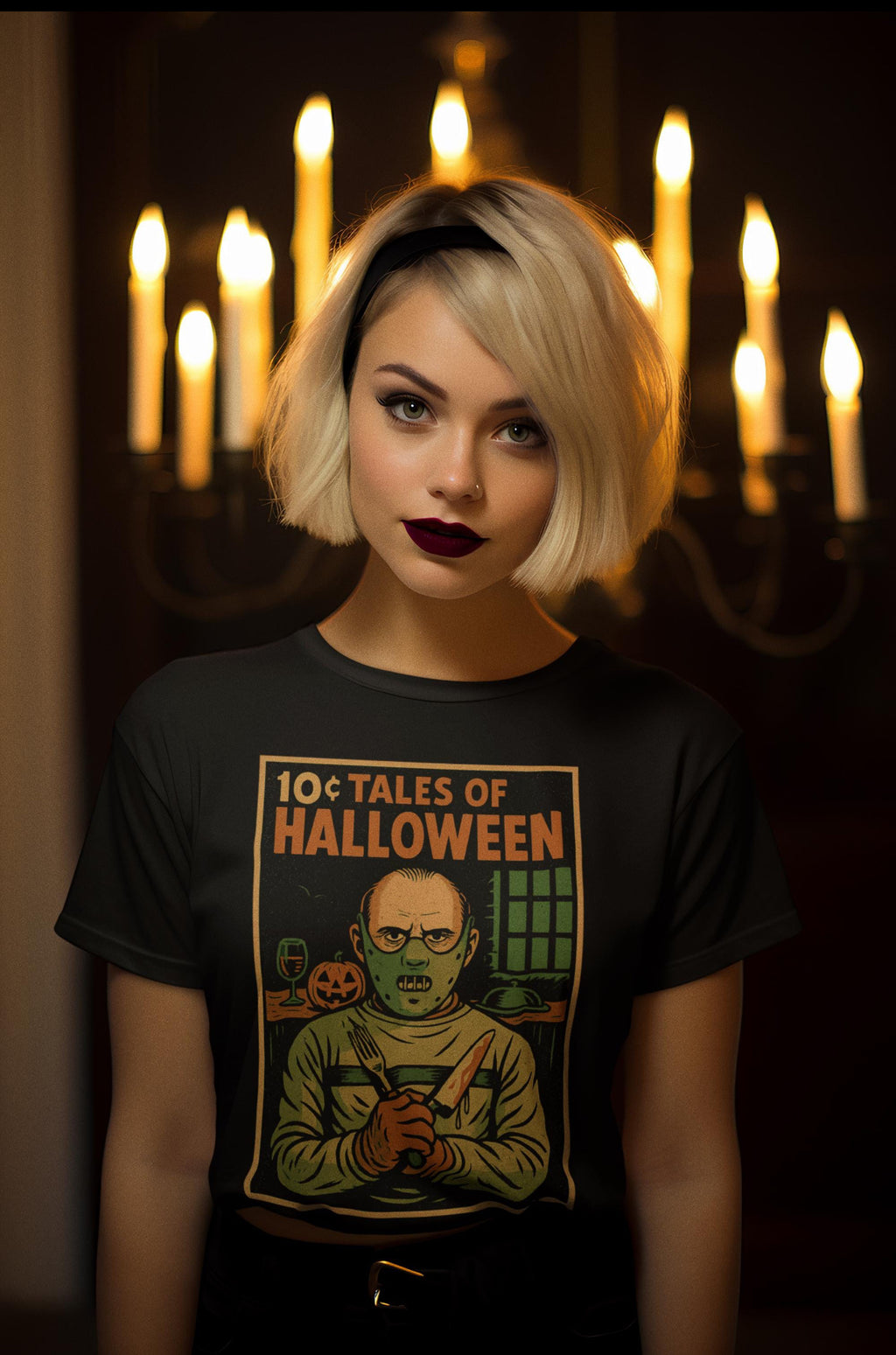 tshirt Tales of Halloween exclusif série 1. modèle The Cannibal Doctor