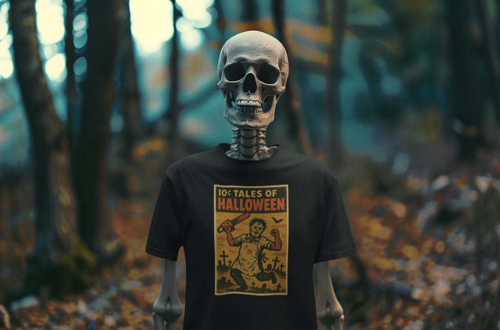 tshirt Tales Of Halloween exclusif série 1. modèle Chainsaw Butcher