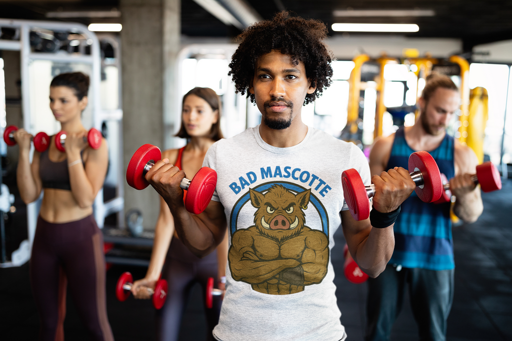 🐗 T-shirt officiel Bad Mascotte – power édition taille M