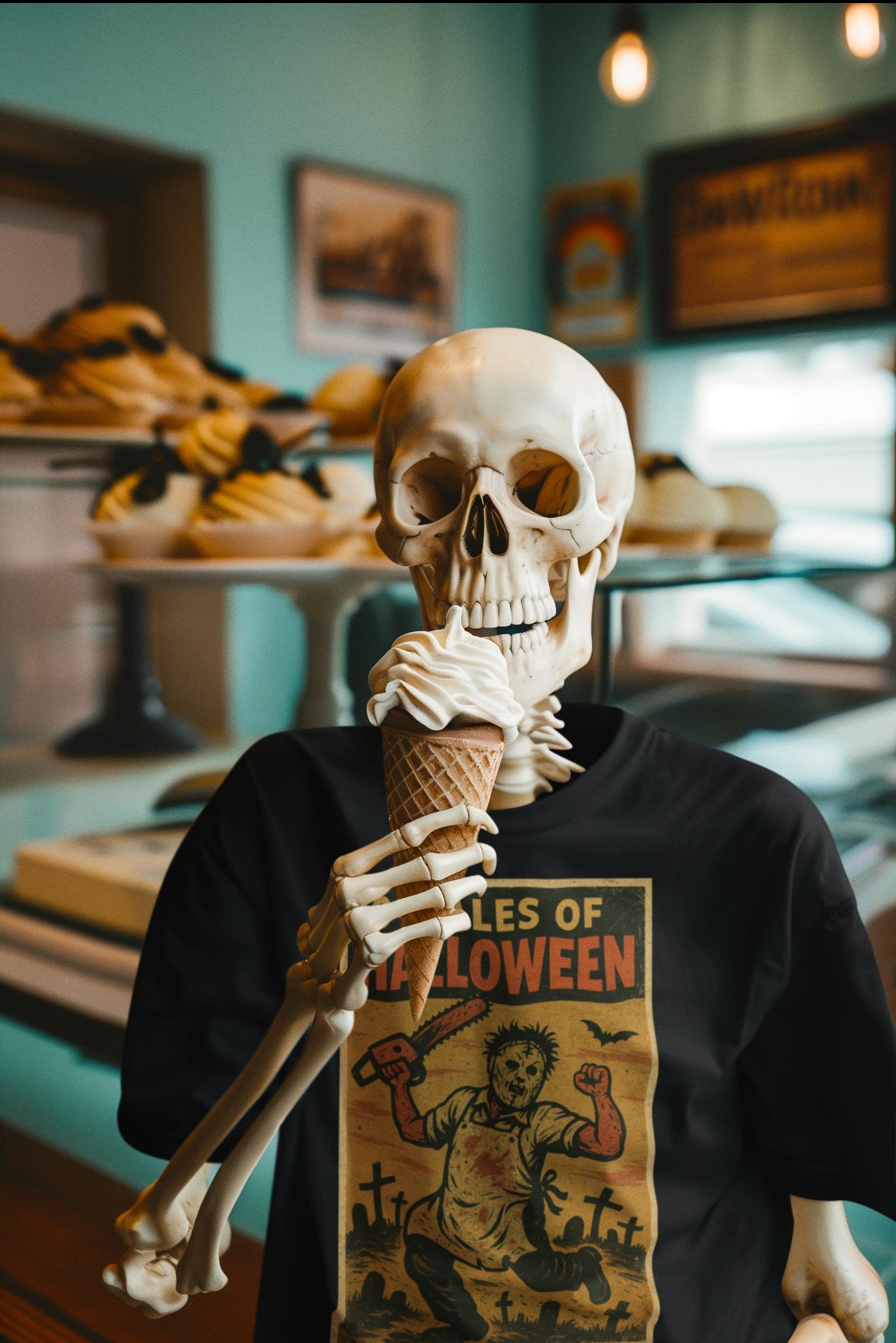 tshirt Tales Of Halloween exclusif série 1. modèle Chainsaw Butcher