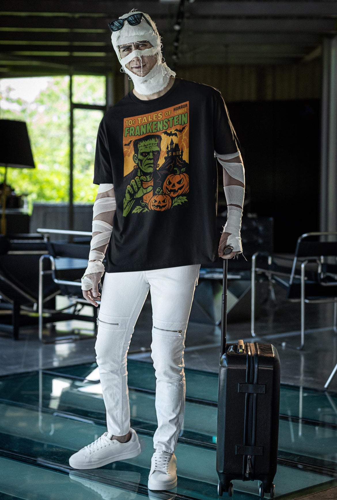 tshirt Tales Of Halloween exclusif série 1. modèle Frankenstein