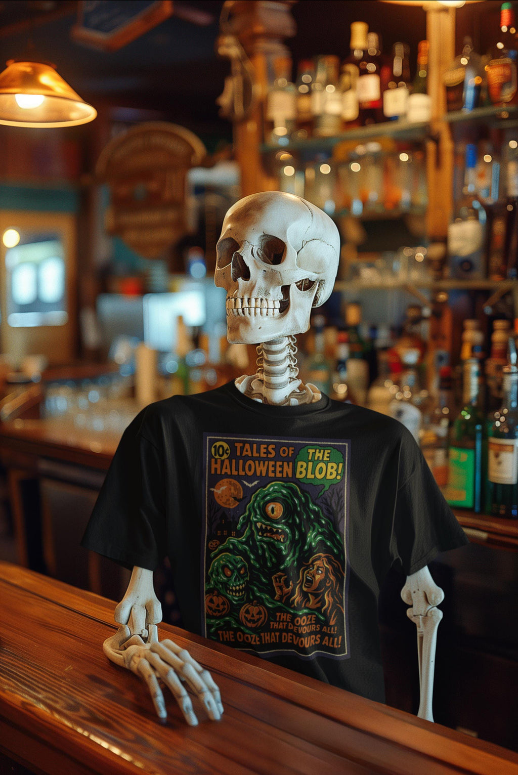 tshirt Tales Of Halloween exclusif série 1. modèle The Blob.
