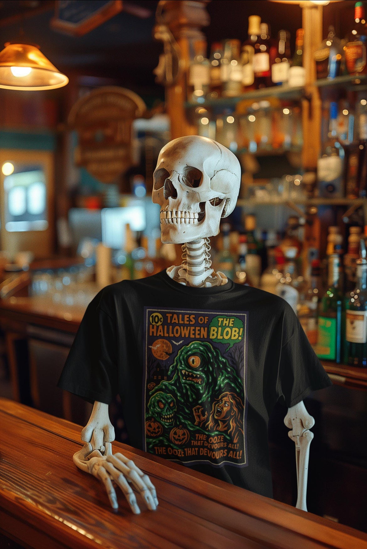 tshirt Tales Of Halloween exclusif série 1. modèle The Blob.