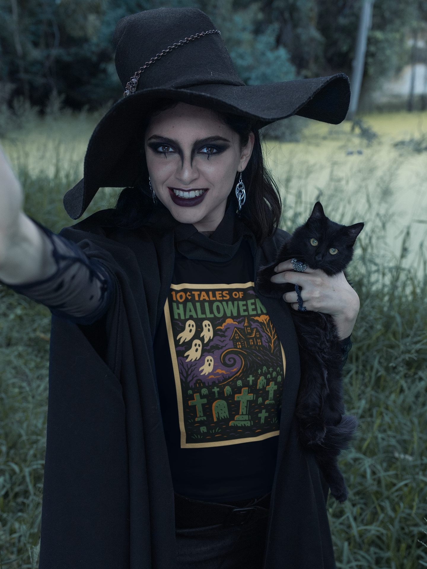 tshirt Tales Of Halloween exclusif série 1. Cimetière