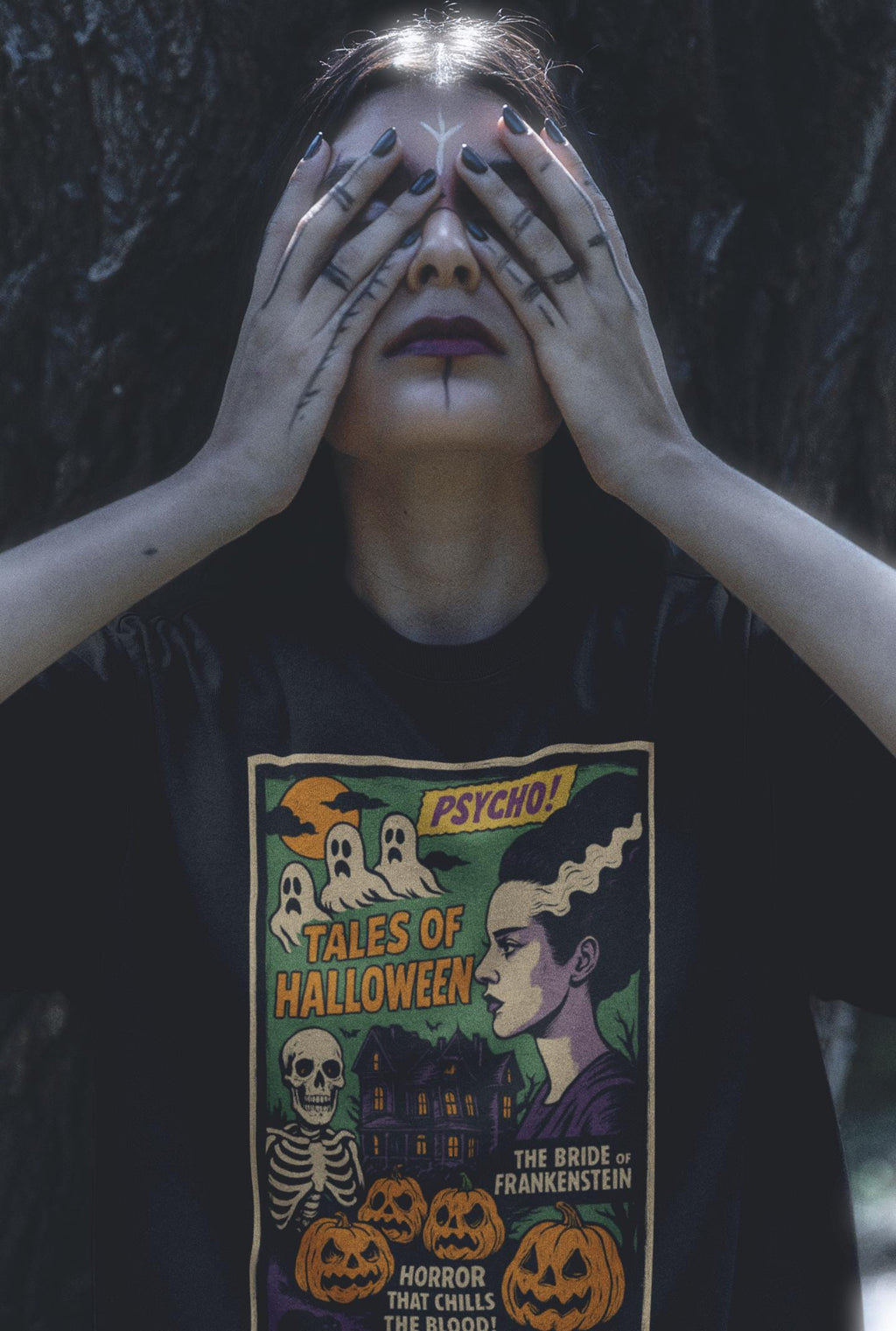 tshirt Tales Of Halloween exclusif série 1. Bride of frankenstein