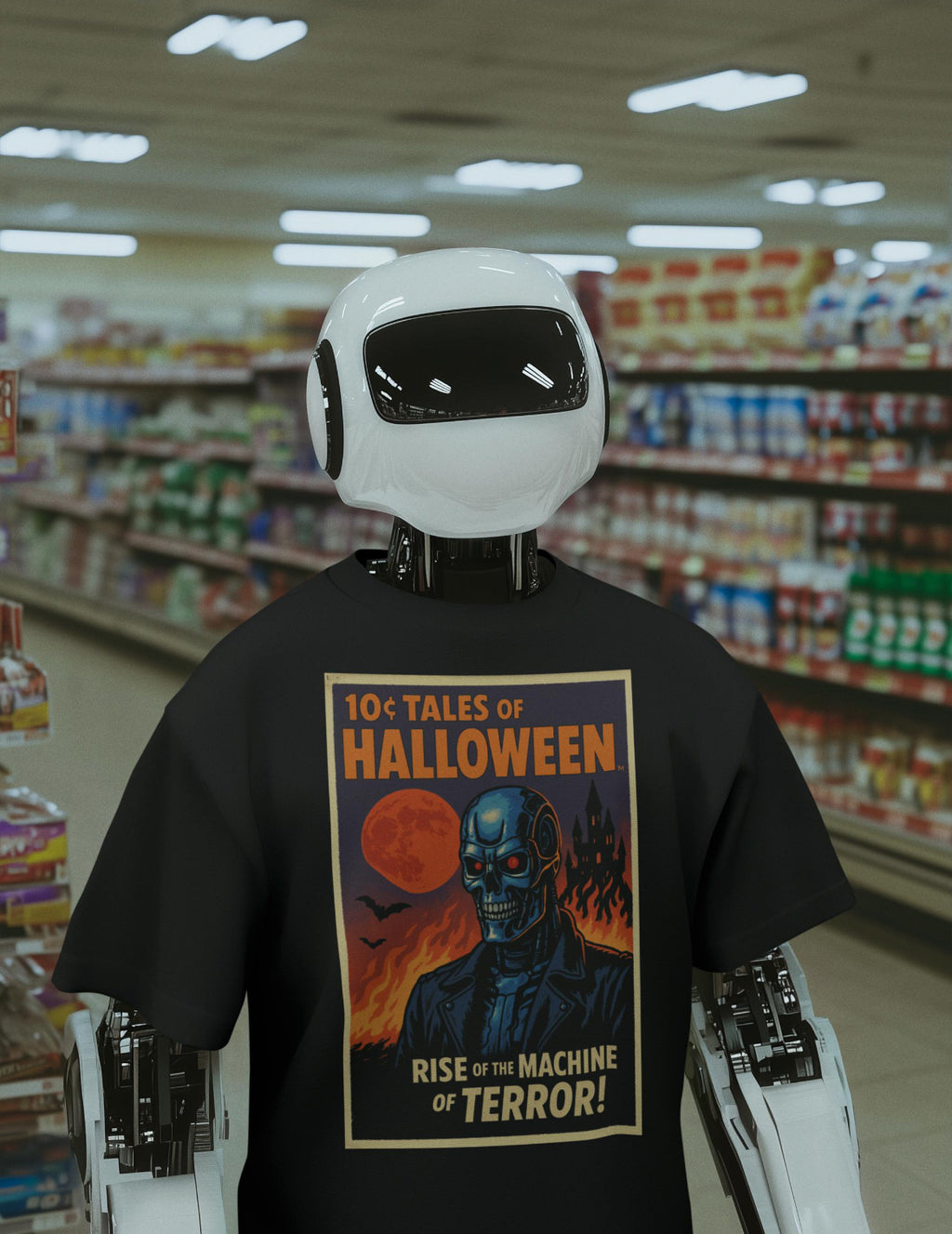 tshirt Tales Of Halloween exclusif série 1. modèle Cyborg Unit