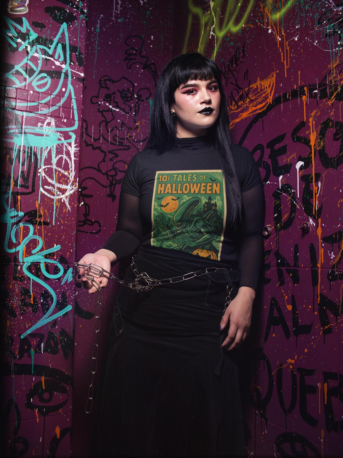 tshirt Tales Of Halloween exclusif série 1. modèle Alien.