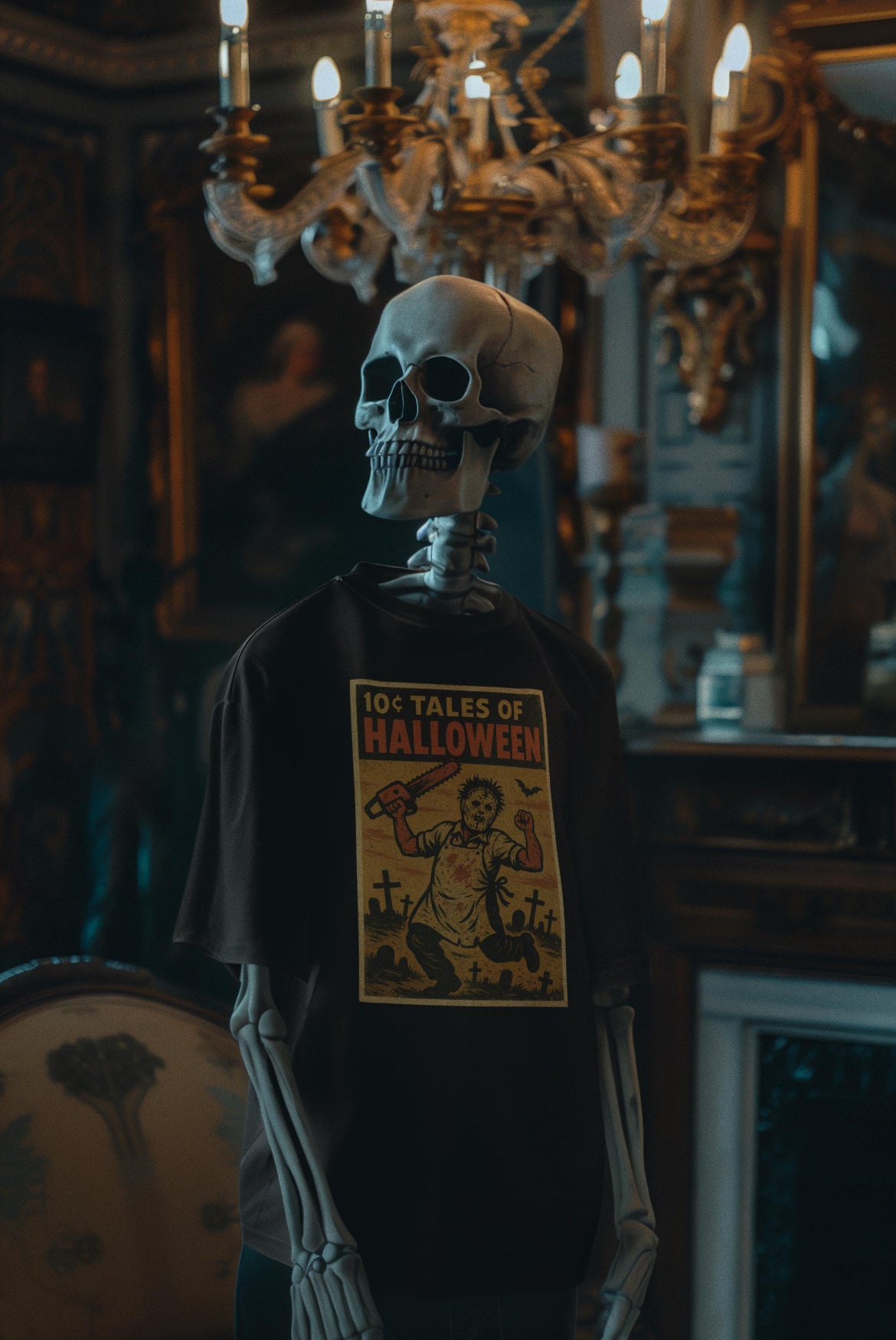 tshirt Tales Of Halloween exclusif série 1. modèle Chainsaw Butcher