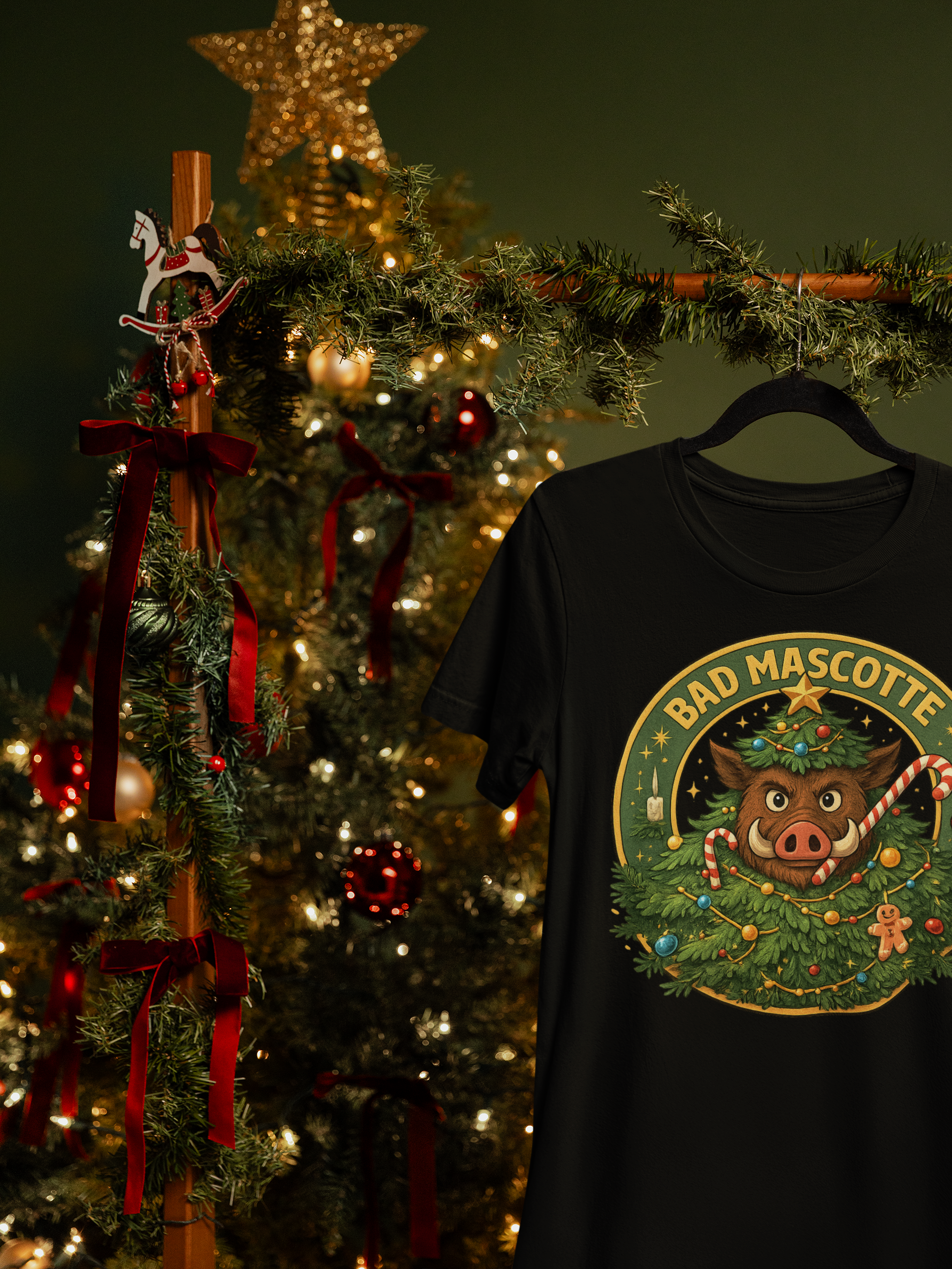 T-shirt officiel Bad Mascotte - Christmas tree