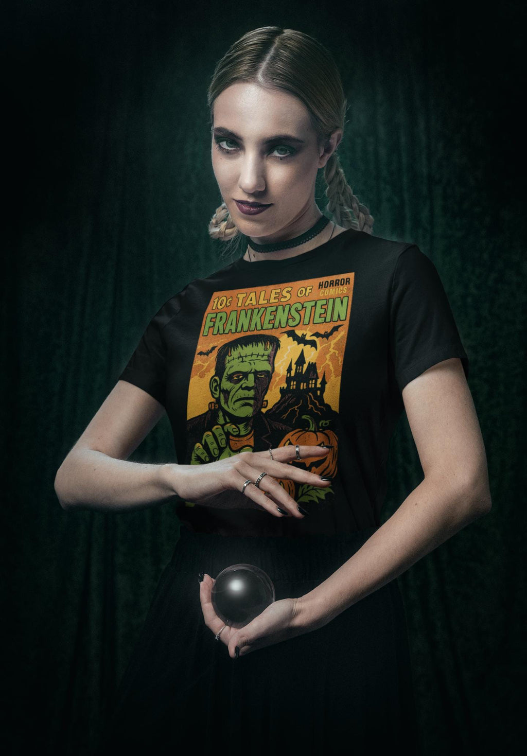 tshirt Tales Of Halloween exclusif série 1. modèle Frankenstein