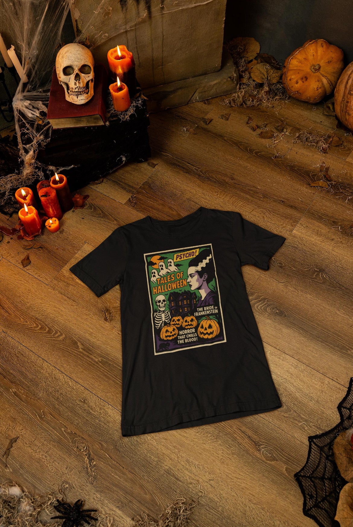 tshirt Tales Of Halloween exclusif série 1. Bride of frankenstein