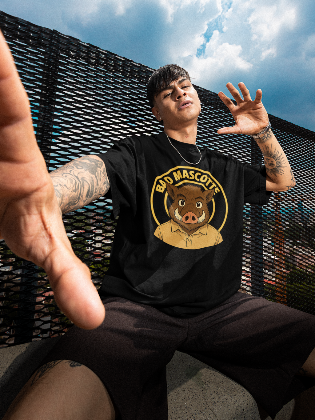 🐗 T-shirt officiel Bad Mascotte – édition anime