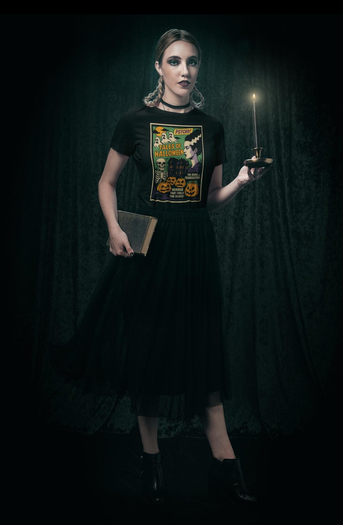 tshirt Tales Of Halloween exclusif série 1. Bride of frankenstein