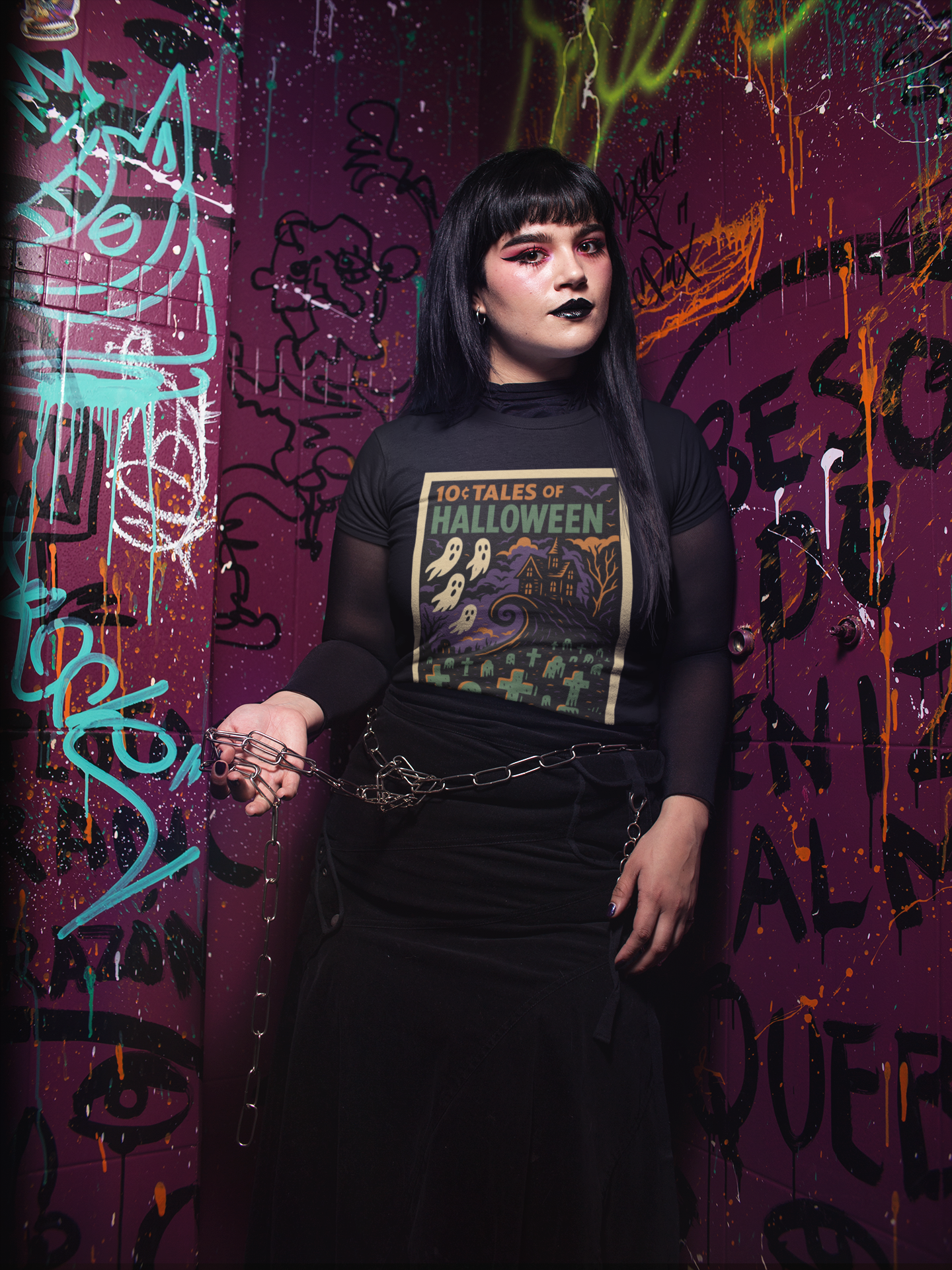 tshirt Tales Of Halloween exclusif série 1. Cimetière