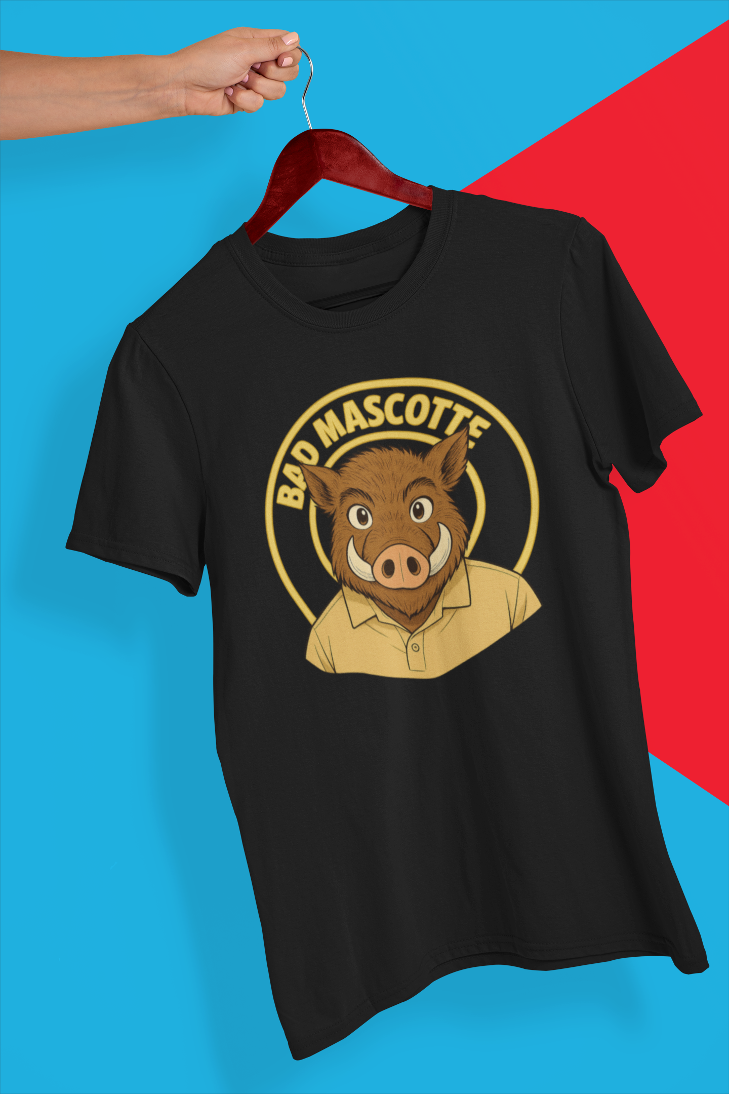 🐗 T-shirt officiel Bad Mascotte – édition anime