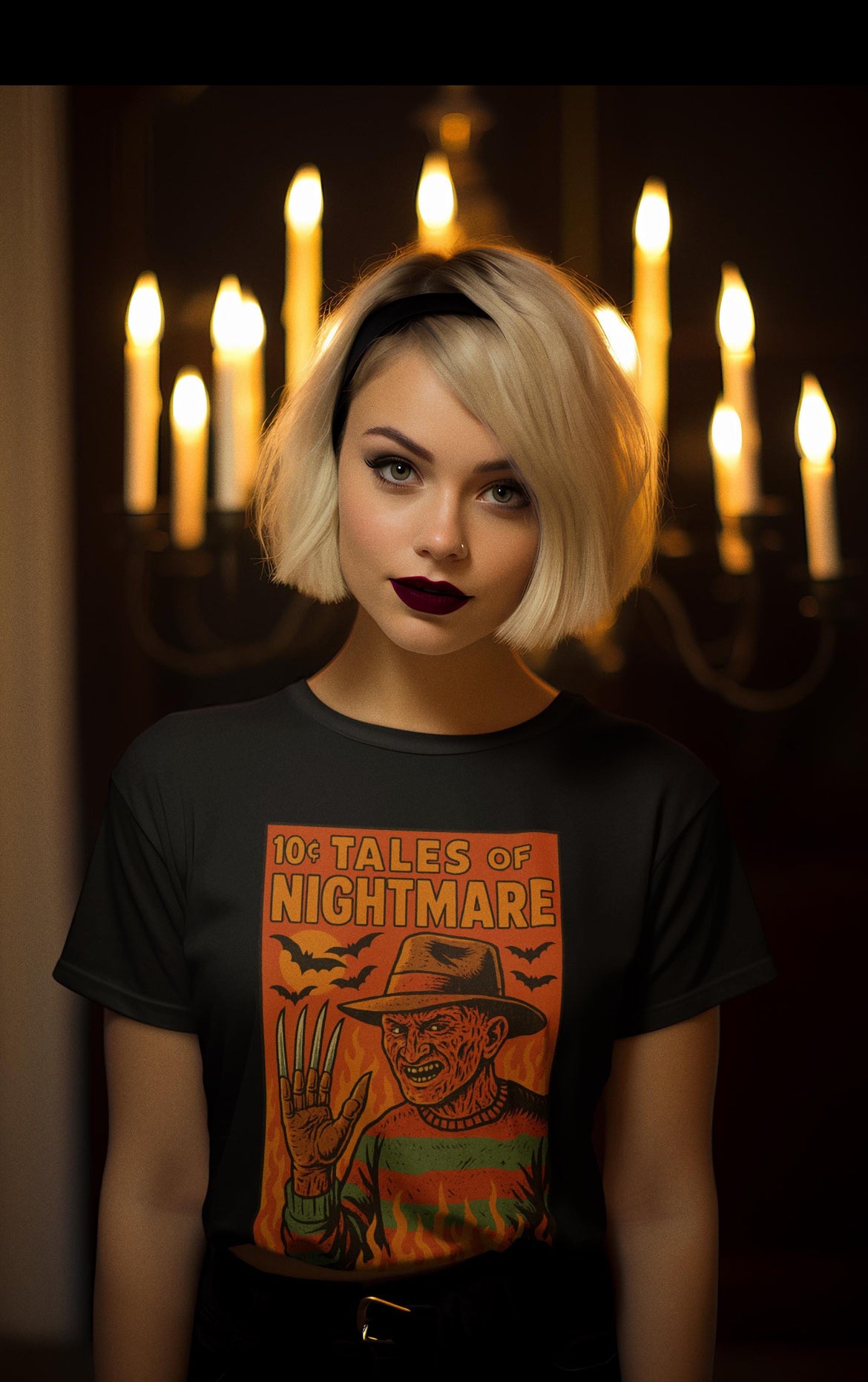 tshirt Tales Of Halloween exclusif série 1. modèle Rue des Cauchemars